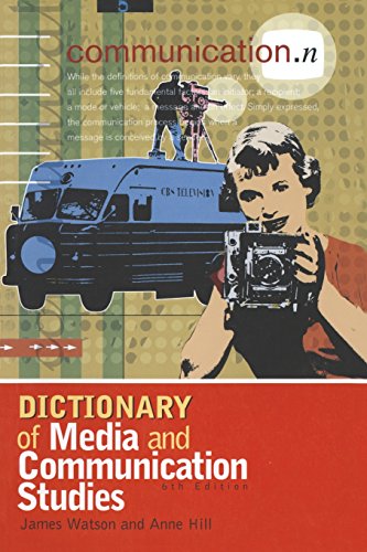 Imagen de archivo de Dictionary of Media and Communication Studies a la venta por Powell's Bookstores Chicago, ABAA