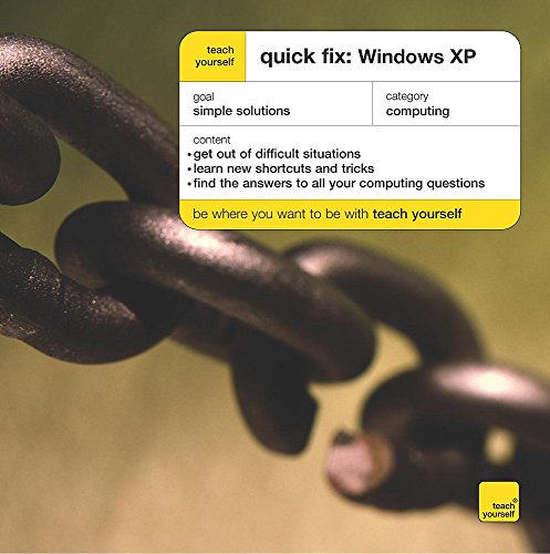 Stock image for Teach Yourself Quick Fix: Windows Xp for sale by MusicMagpie