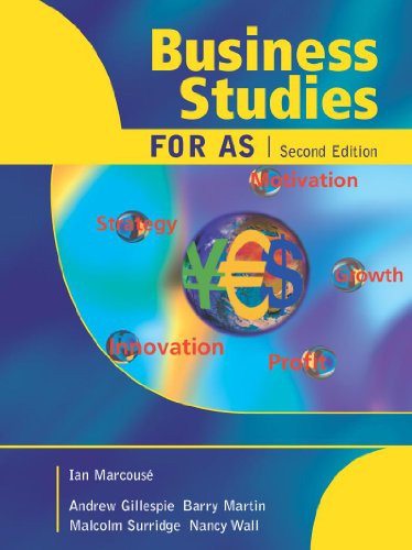 Business Studies for As (9780340811122) by Marcouse, Ian; Et Al