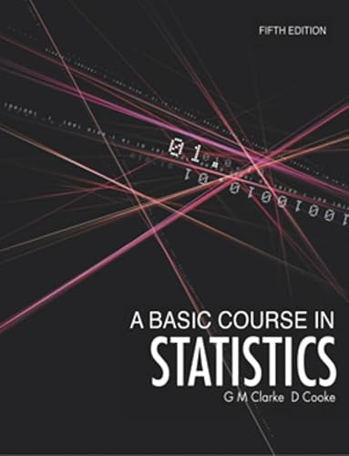 Beispielbild fr A Basic Course in Statistics zum Verkauf von Anybook.com