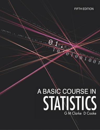 9780340814062: A Basic Course in Statistics