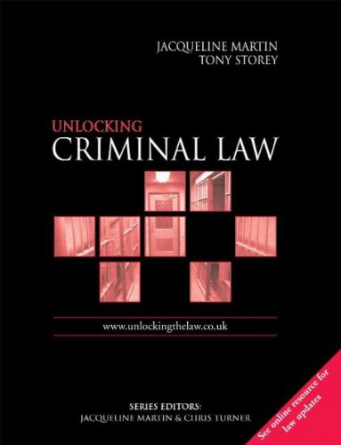 Beispielbild fr Unlocking Criminal Law (Unlocking the Law) zum Verkauf von AwesomeBooks