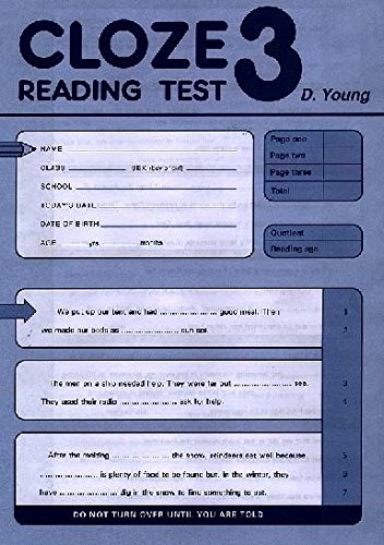9780340847916: Pack of 10 (Test 3) (Cloze Reading Tests)
