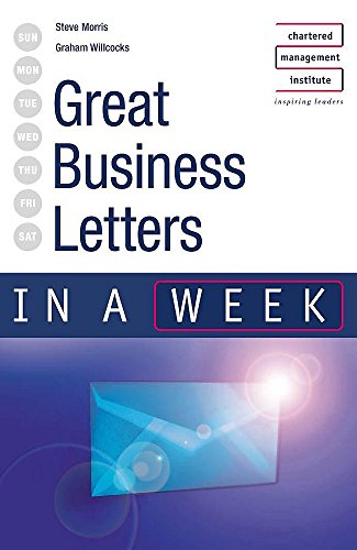 Beispielbild fr Great Business Letters in a Week zum Verkauf von Better World Books