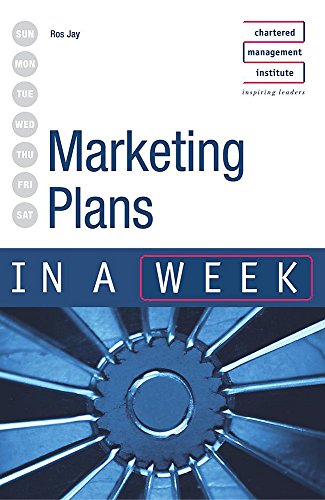 Marketing Plans in a Week (9780340849576) by Jay, Ros