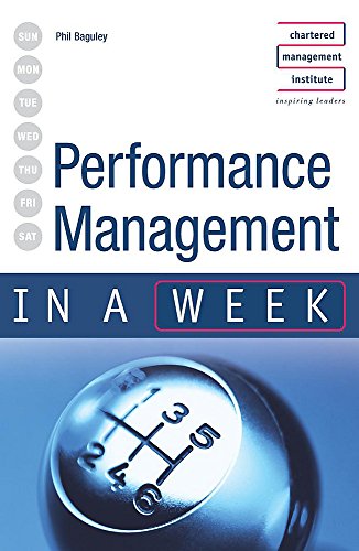 Stock image for Performance Management in a Week for sale by Better World Books