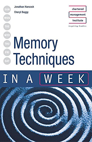 Beispielbild fr Memory Techniques in a week 2nd edition (IAW) zum Verkauf von AwesomeBooks