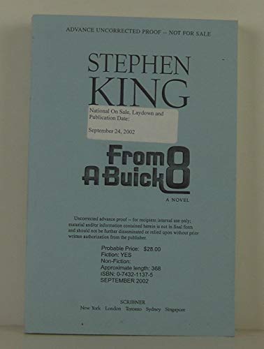 From a Buick 8 Header (9780340853047) by King, Stephen