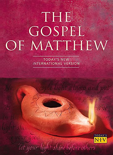 Beispielbild fr Today's NIV Gospel of Matthew: Today's New International Version zum Verkauf von AwesomeBooks
