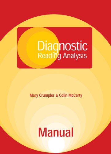 Diagnostic Reading Analysis: Specimen Set (Diagnostic Reading Analysis Series) (9780340882610) by Crumpler, Mary; McCarty, Colin