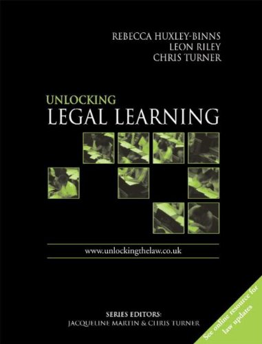 Beispielbild fr Unlocking Legal Learning (Unlocking the Law) zum Verkauf von AwesomeBooks