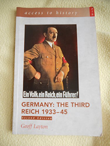 Imagen de archivo de Germany : The Third Reich, 1933-1945 for AQA a la venta por Better World Books: West