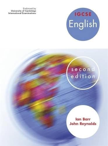 Beispielbild fr IGCSE English 2nd Edition zum Verkauf von AwesomeBooks