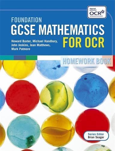 Beispielbild fr Foundation GCSE Mathematics for OCR Two Tier Homework Book (GCSE Mathematics for OCR Series) zum Verkauf von Reuseabook