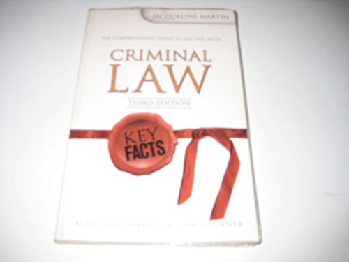 Key Facts: Criminal Law 3rd Edition (9780340940303) by Martin, Jacqueline