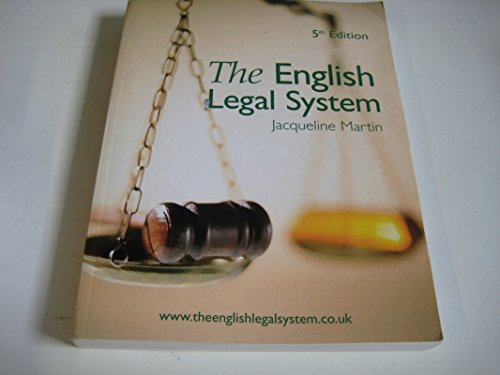 Beispielbild fr The English Legal System 5th Edition zum Verkauf von WorldofBooks