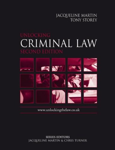 Stock image for Unlocking Criminal Law Second Edition for sale by Better World Books Ltd