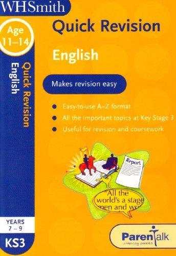 Stock image for Quick Revision KS3 English for sale by WorldofBooks