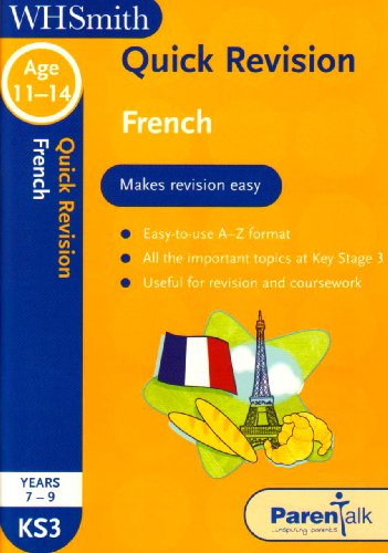 Beispielbild fr Quick Revision KS3 French (Wh Smith Quick Revision) zum Verkauf von WorldofBooks