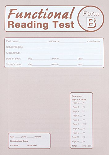 Functional Reading Test Form B Pack 10 (9780340957844) by Denis Vincent