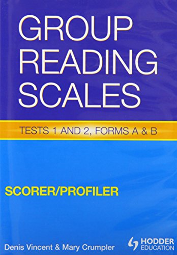 Group Reading Scales Scorer/Profiler CD-ROM (9780340957943) by Vincent, Denis; Crumpler, Mary