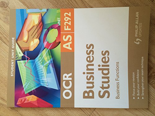 OCR AS Business Studies (9780340958230) by Roger Williams