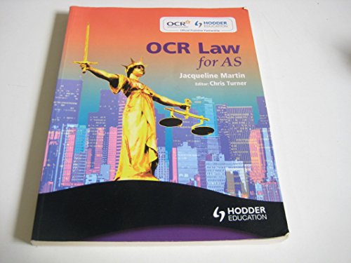 OCR Law for AS (9780340959398) by Jacquelin Martin
