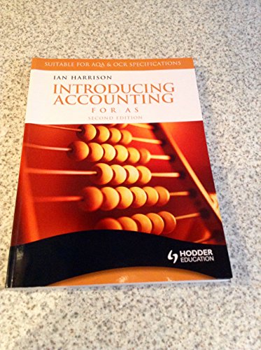 Imagen de archivo de Introducing Accounting for AS 2nd Edition a la venta por WorldofBooks