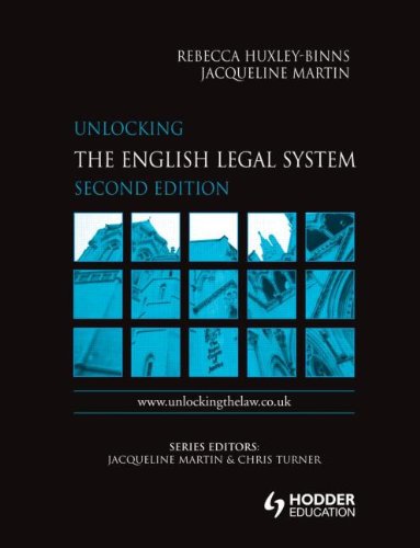 Beispielbild fr Unlocking the English Legal System zum Verkauf von Anybook.com