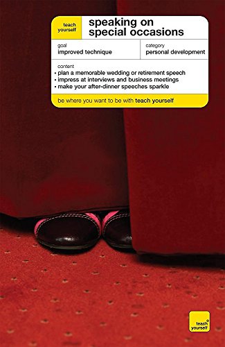 Stock image for Teach Yourself Speaking on Special Occasions for sale by Better World Books: West