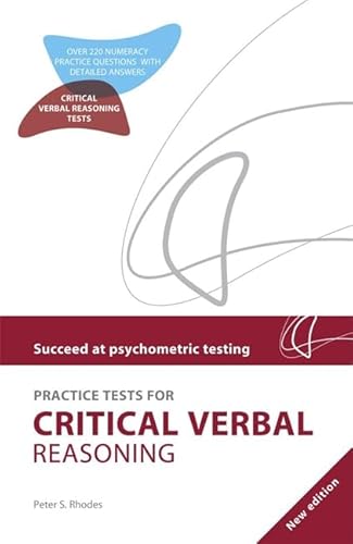 Imagen de archivo de Critical Verbal Reasoning (SPT) a la venta por WorldofBooks