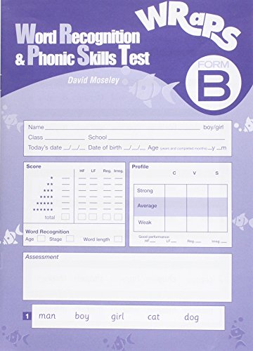 9780340982600: Word Recognition Phonics Skills Test (WRaPS) Form B