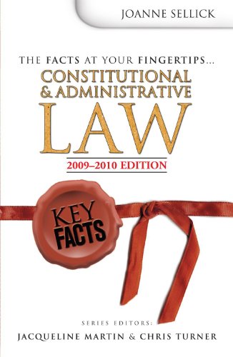 Imagen de archivo de Key Facts: Constitutional & Administrative Law (Key Facts Law) a la venta por AwesomeBooks