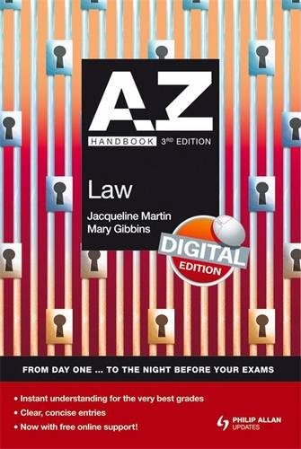 A-Z Law Handbook (9780340991077) by Martin, Jacqueline; Gibbins, Mary