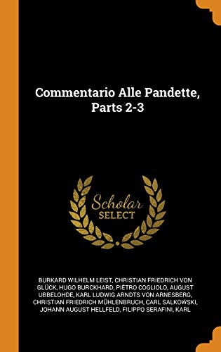 Stock image for Commentario Alle Pandette, Parts 2-3 for sale by Lucky's Textbooks