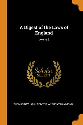 Stock image for A Digest of the Laws of England; Volume 5 for sale by Lucky's Textbooks