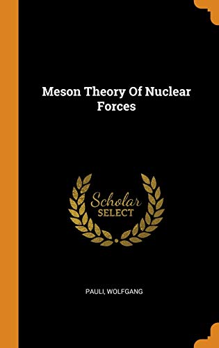 Beispielbild fr Meson Theory Of Nuclear Forces zum Verkauf von books4u31