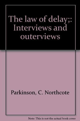 Beispielbild fr The law of delay: Interviews and outerviews, zum Verkauf von Half Price Books Inc.