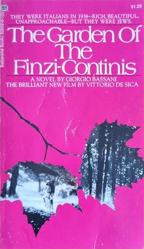 Beispielbild fr The Garden of the Finzi-Continis zum Verkauf von HPB-Ruby