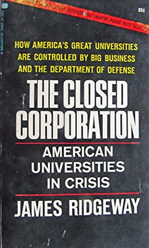 Closed Corporation (9780345215055) by Ridgeway, James