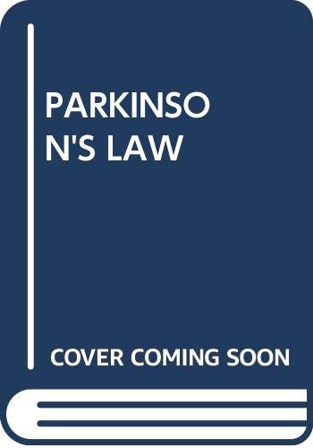 Imagen de archivo de Parkinson's Law: And Other Studies in Administration a la venta por THE OLD LIBRARY SHOP