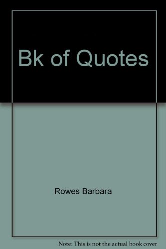 Beispielbild f�r The Book of Quotes zum Verkauf von ThriftBooks-Atlanta