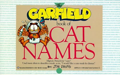 Stock image for The Garfield Book of Cat Names for sale by Better World Books