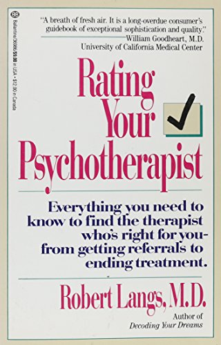 Beispielbild fr Rating Your Psychotherapist zum Verkauf von Wonder Book
