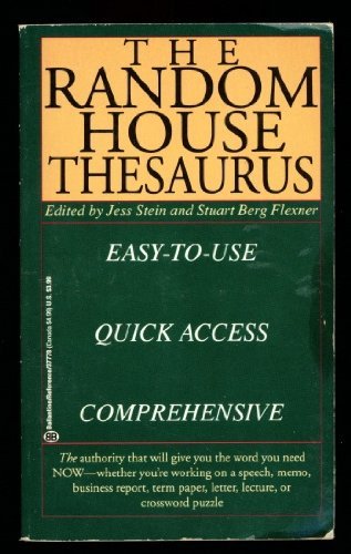 Stock image for The Random House Thesaurus for sale by Library House Internet Sales