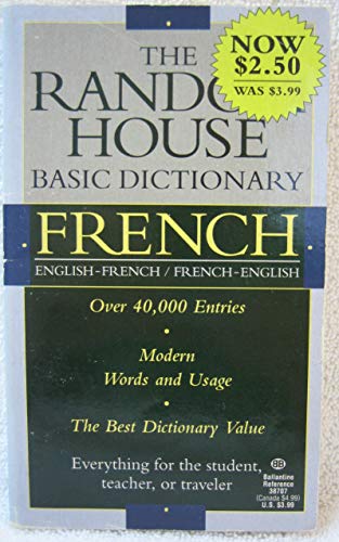 The Random House Basic Dictionary French: special edition (9780345387073) by Random House Inactive Returns