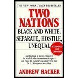 Beispielbild fr Two Nations: Black and White, Separate, Hostile, Unequal zum Verkauf von Goldstone Books