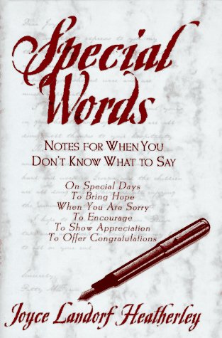 9780345403018: Special Words: Notes for When You Don't Know What to Say
