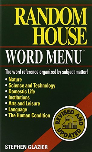 Stock image for Random House Webster's Word Menu for sale by More Than Words