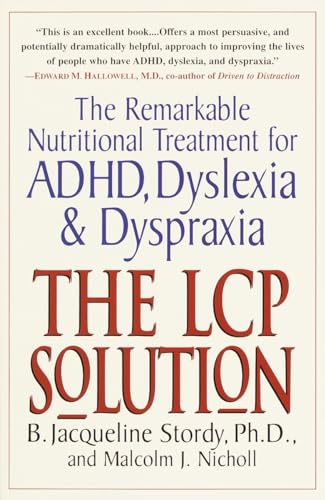 Beispielbild fr The LCP Solution : The Remarkable Nutritional Treatment for ADHD, Dyslexia, and Dyspraxia zum Verkauf von Better World Books